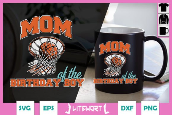 Basketball Mom SVG: Graphics for Crafts