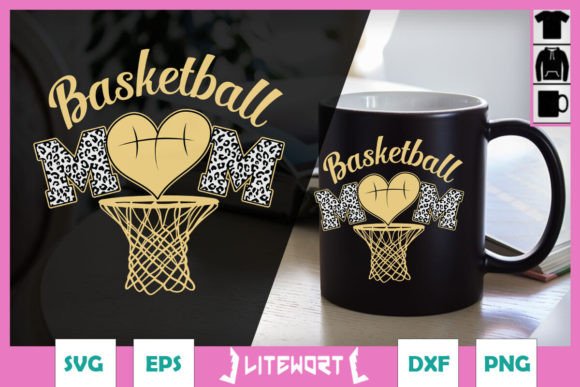 Basketball Mom SVG: Graphics for Crafts & Brands