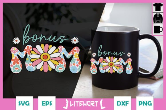 Bonus Mom Retro Bonus Mama SVG Graphics