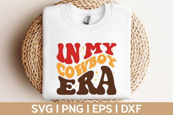 Cowboy Era Retro Graphics for Crafts & Sales