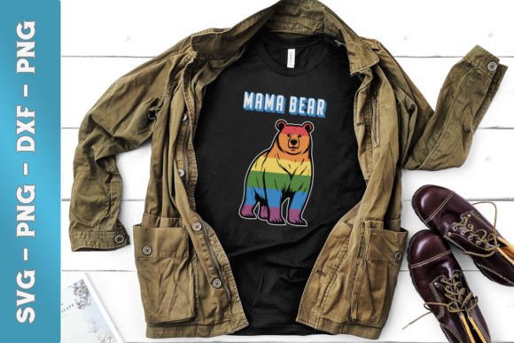 LGBT Mom Bear SVG: Graphics for Crafts & Brands