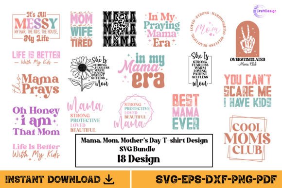 Mama Mom Mother's Day SVG Bundle: A Designer's Review