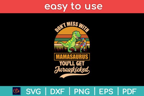 Mamasaurus Mom Graphics for Crafts & Branding