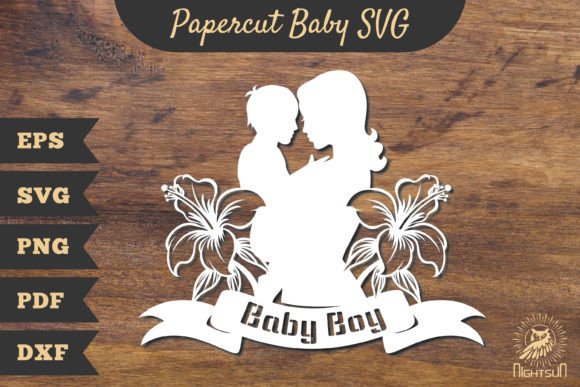 Mom and Baby Boy Papercut SVG 5: A Designer's Review