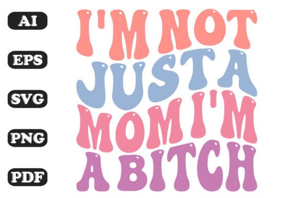 Retro Mom SVG: Bold Graphics for Crafts