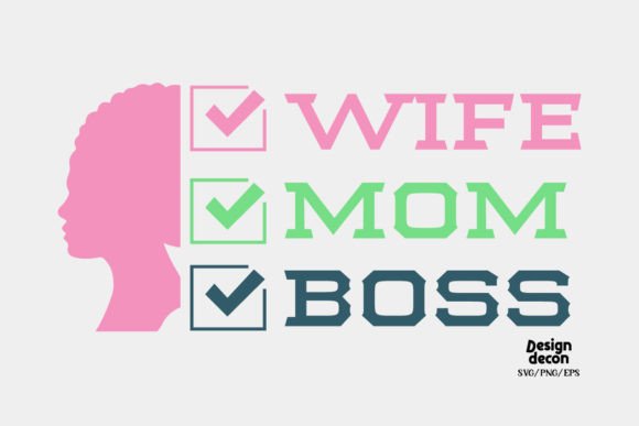 Wife Mom Boss Retro Pink SVG: A Designer's Take